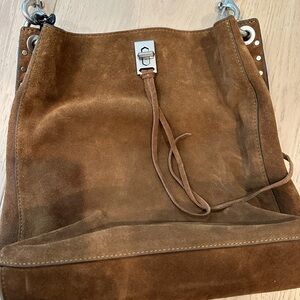 Rebecca Minkoff Darren Bag - Whiskey Equestrian Brown Suede - NWT